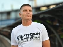 Trener FK Partizan Srđan Blagojević na stadionu u Humskoj.