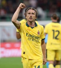 Luka Modrić slavi prvi gol za Milan
