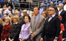 Nikola Pilić na meču Dejvis kupa 2017. godine