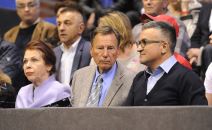 Nikola Pilić na meču Dejvis kupa 2017. godine sa Srđanom Đokovićem