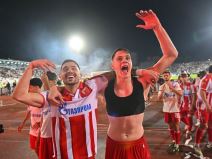 Fudbaleri Crvene zvezde Nemanja Radonjić i Stefan Leković.