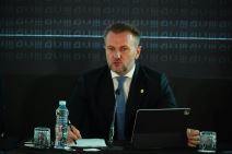 Ostoja Mijailović na konferenciji za novinare Partizana