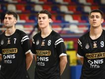 Košarkaši Partizna Nakić, Bošnjaković i Marinković.