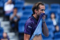 Danil Medvedev na meču protiv Kamerona Norija u Pekingu