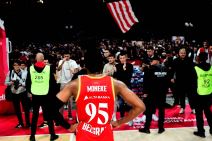 Čima Moneke na utakmici između Crvene zvezde i Armanija