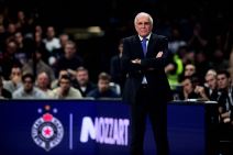 Željko Obradović na utakmici protiv Milana