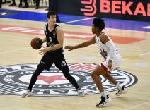 Lazar Stefanović na utakmici Partizan FMP