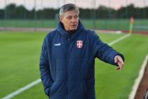 Dragan Stojković Piksi na treningu Srbije pred meč sa Albanijom