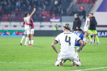 Elseid Hisaj na meču Srbije i Albanije na stadionu u Leskovcu