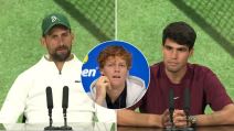 Novak Đoković Janik Siner i Karlos Alkaraz