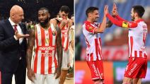 Košarkaši i fudbaleri Crvene zvezde