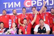 Jovana Preković na konferenciji za medije sa vaterpolistima