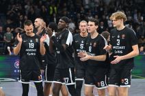 Igrači Partizana se spremaju za meč protiv Pariza