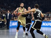 Tornike Šengelija na meču protiv Partizana