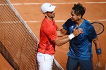 Novak Đoković i Alehandro Tabilo na turniru u Rimu