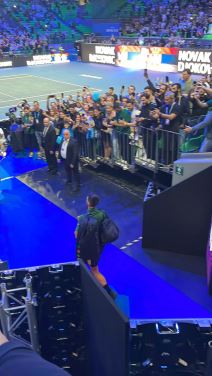 Novak Ðoković izlazak na teren u Atini