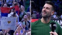 Novak Đoković i publika u Grčkoj