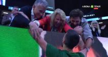 Novak Đoković slavi sa ocem Srđanom, majkom Dijanom i bratom Markom