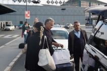 Srđan i Dijana Đoković na aerodromu u Beogradu