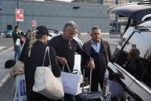 Srđan i Dijana Đoković na aerodromu u Beogradu