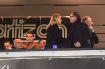 Milka Forcan i Predrag Mijatović u loži stadiona Partizana