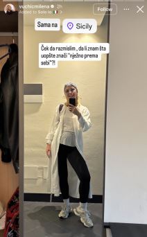 Milena Vućić u Siciliji