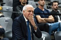 Željko Obradović na meču Asvel Partizan