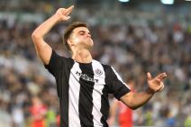 Jovan Milošević u dresu Partizana.