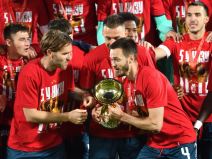 Fudbaleri Crvene zvezde osvajači Kupa Srbije.