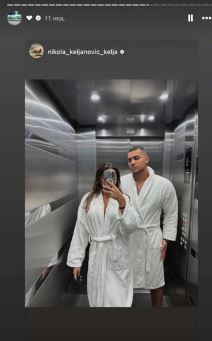Nikola Keljanović i Andrijana objave na Instagramu