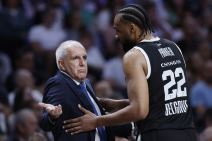 Džabari Parker i Željko Obradović na utakmici Partizana i Real Madrida