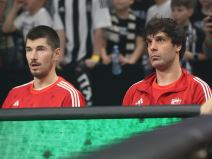 Bivši košarkaši Crvene zvezde Luka Mitrović i Miloš Teodosić.