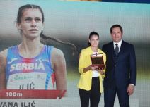 Ivana Ilić na dodeli nagrada