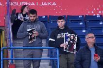 Transparenti za Željka Obradovića na Partizan Bajern