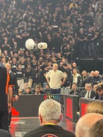 Žarko Paspalj gleda utakmicu Partizan Bajern