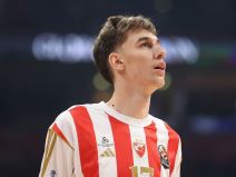 Košarkaš Crvene zvezde Lazar Stojković.