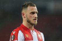 Napadač Crvene zvezde Marko Arnautović.
