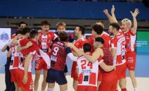 Slavlje odbojkaaš Crvene zvezde.