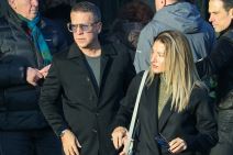 Željko i Jovana Joksimović na sahrani oca Zvezdana Terzića