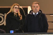 Rasim Ljajić i Milka Forcan u loži stadiona Partizana