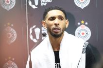 Kameron Pejn na konferenciji u Partizanu