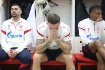 Marko Arnautović i Nemanja Radonjić u svlačionici Zvezde