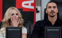 Zlatan Ibrahimović sa Helenom Seger na utakmici Milana