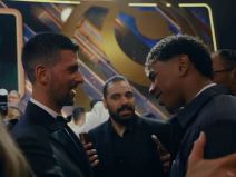 Novak Đoković i Lamin Jamal u Dubaiju.