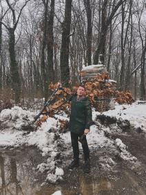 Jovan Patić Badnji dan sa ćerkom