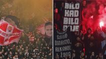 Navijači Crvene zvezde i navijači Dinama.jpg