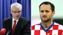Ivo Josipović s leve strane, a sa desne Džo Šimunić.