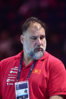 Dejan Savić reaguje tokom utakmice Crne Gore na Evropskom prvenstvu u Beogradu