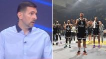 Nikola Lončar i košarkaši Partizana