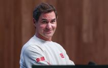 Rodžer Federer na konferenciji za medije.